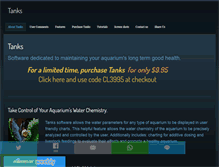 Tablet Screenshot of healthytanks.com